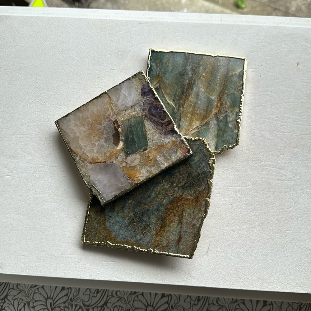 Anthropologie coasters set of 3